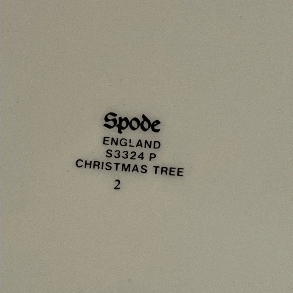Spode Christmas Tree 9